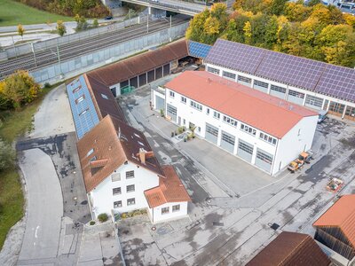 Bild aus der Luft über den Bauhof Sicht 2